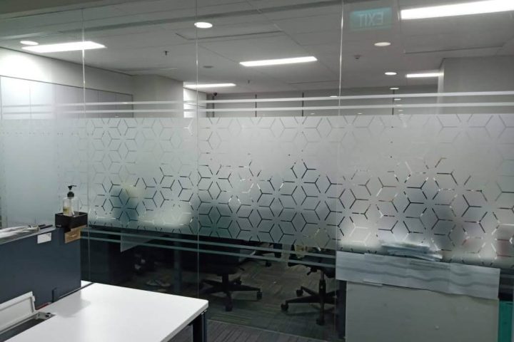 kaca film, sticker sandblast, cutting sticker