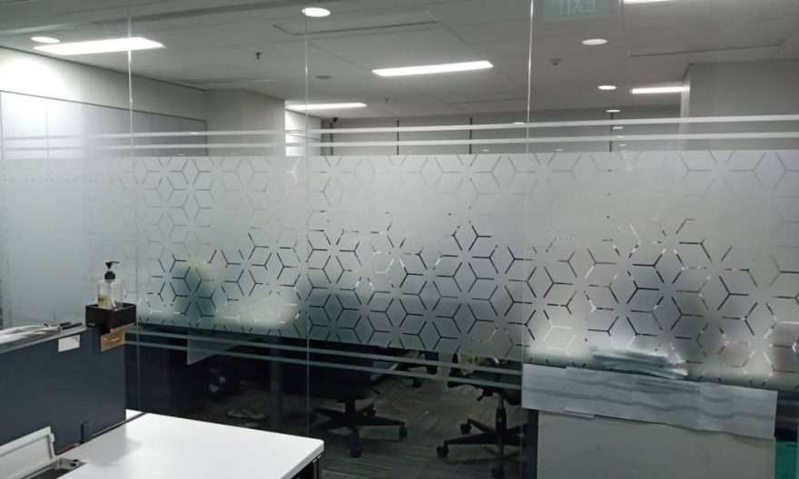 kaca film, sticker sandblast, cutting sticker